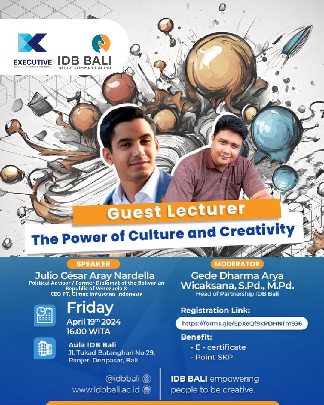 Guest Lecture “The Power of Culture and Creativity”